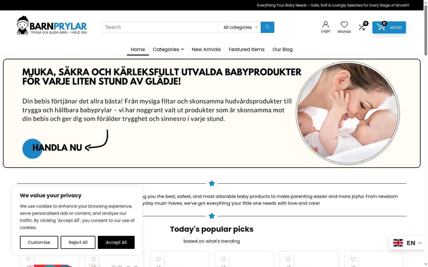 Екранна снимка на банера за съгласие, показан преди каквото и да е взаимодействие