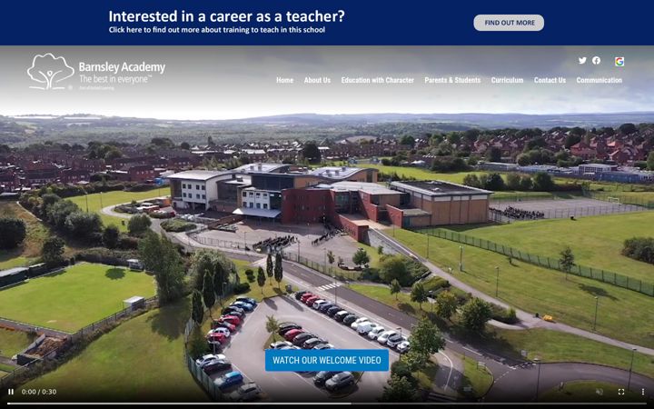Screenshot of barnsley-academy.org