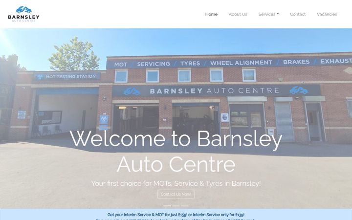 Screenshot of barnsleyautocentre.co.uk
