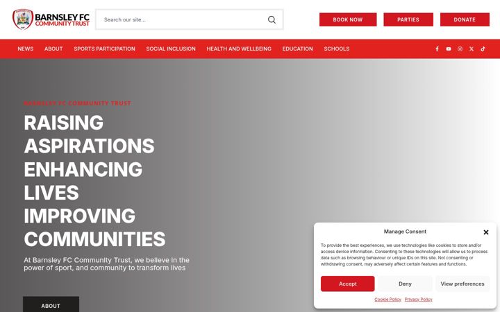 Screenshot of barnsleyfccommunity.co.uk