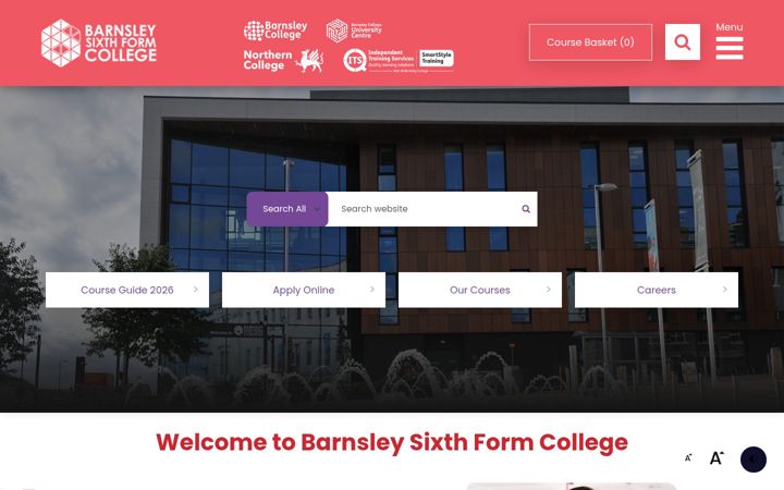Screenshot di barnsleysixthformcollege.co.uk