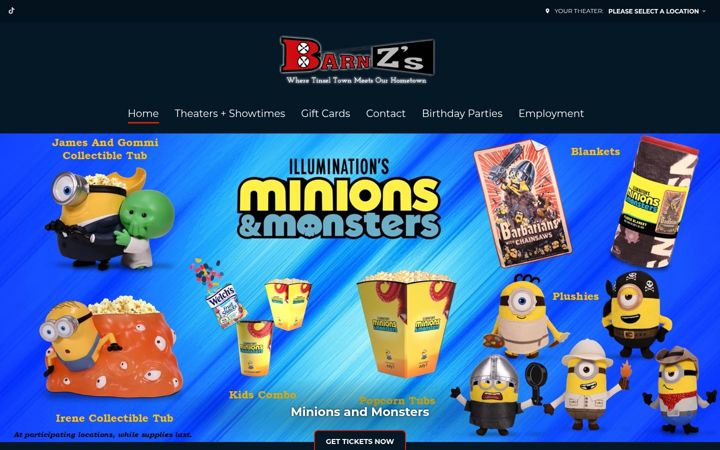 Screenshot of barnzs.com