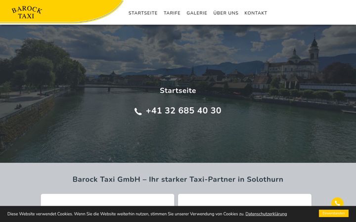 Screenshot of barock-taxi.ch