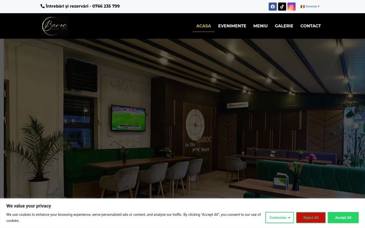 Screenshot of barocslatina.ro
