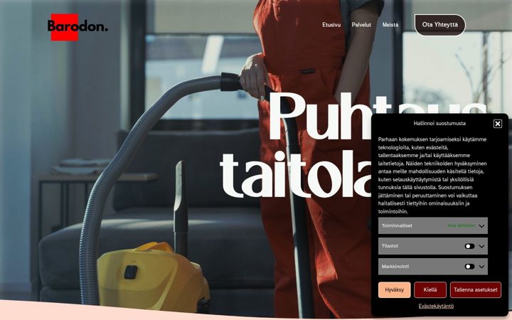 Screenshot of barodon.fi