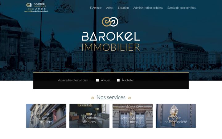 Screenshot of barokel-immobilier.fr