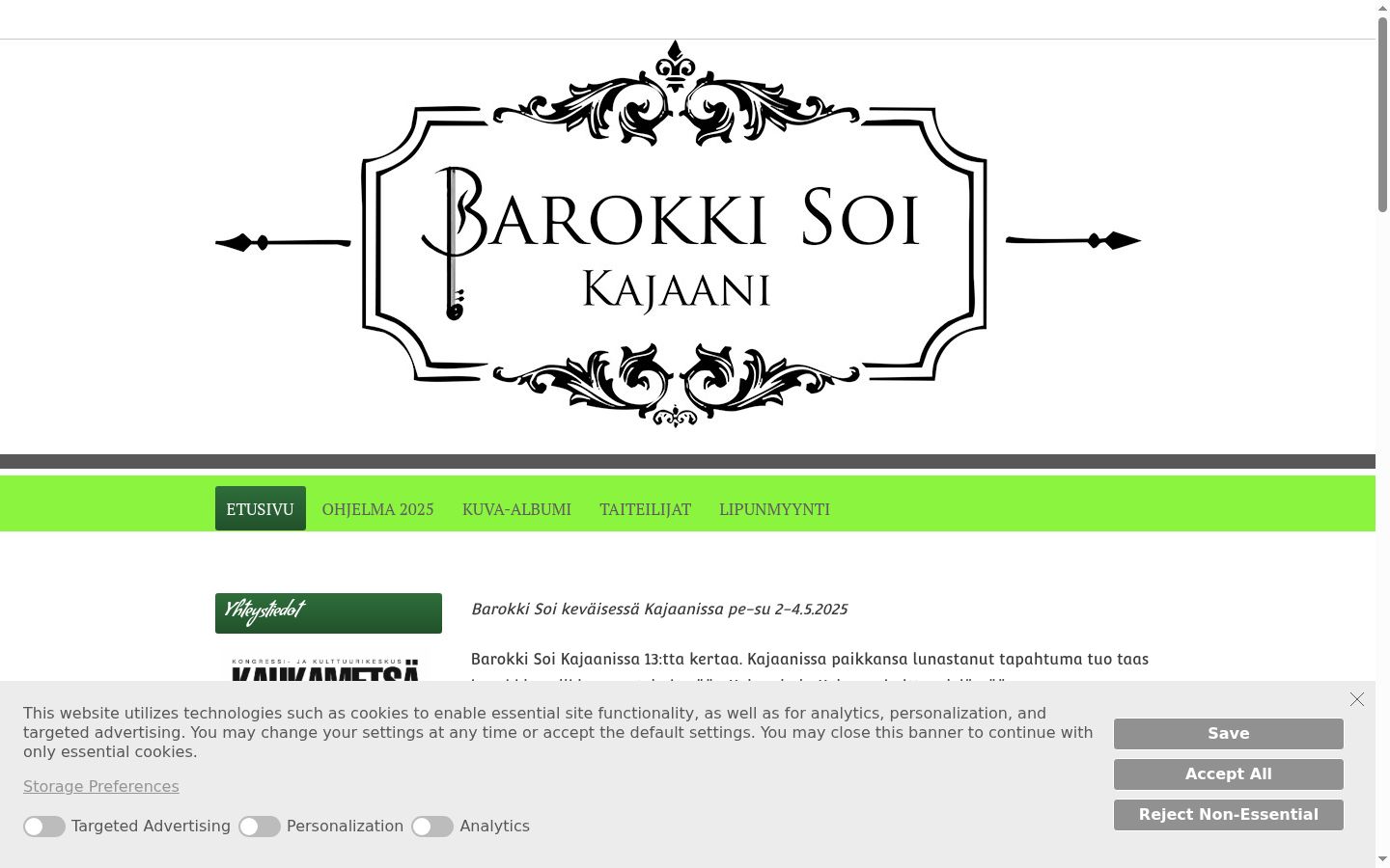 Posnetek zaslona pasice za privolitev, prikazane pred kakršno koli interakcijo