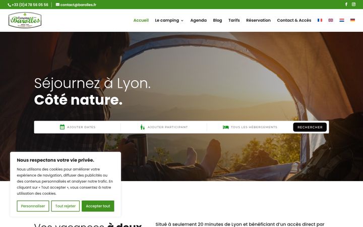 Screenshot ta' barolles.fr