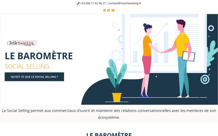 Screenshot of barometresocialselling.com
