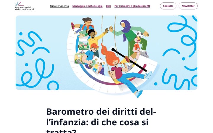 Screenshot of barometrodeidirittidellinfanzia.ch