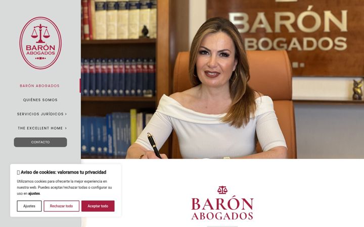 Screenshot of baron-abogados.es