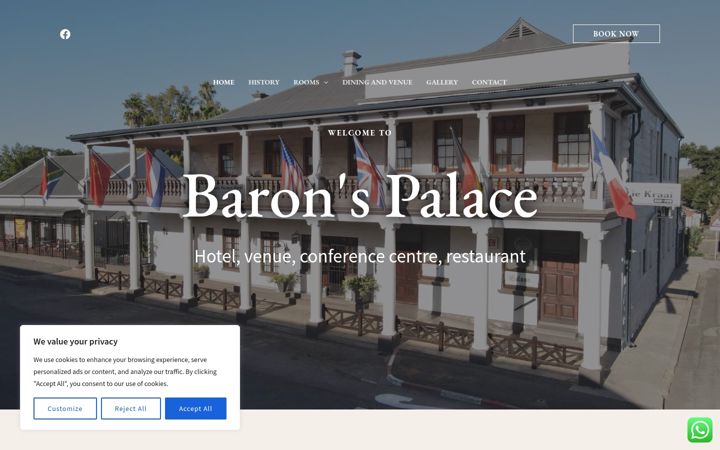 Screenshot of baron.co.za