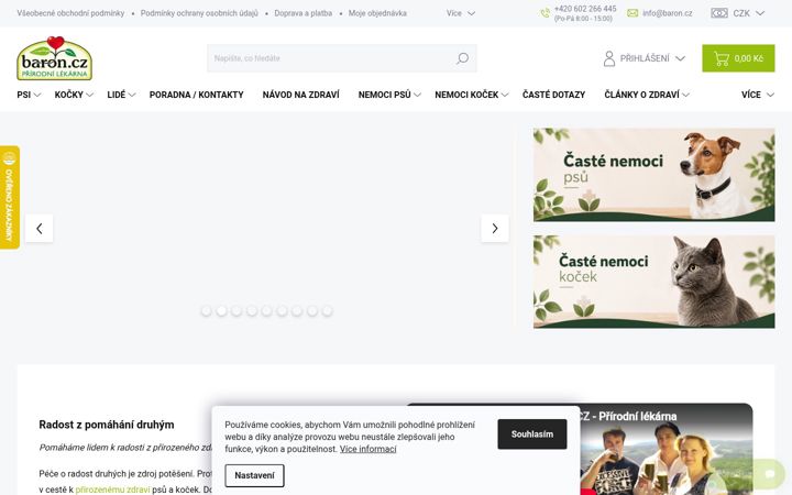 Screenshot ta' baron.cz