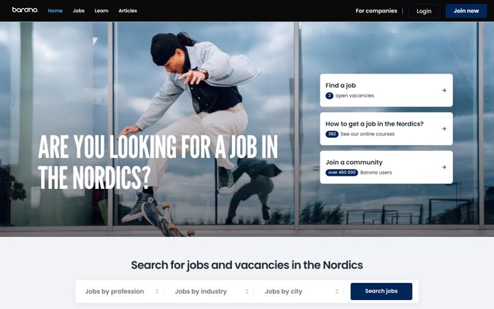 Screenshot of baronanordic.com