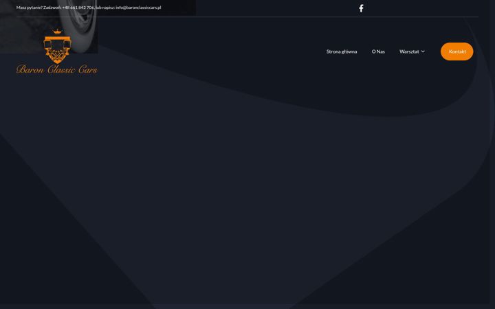 Screenshot of baronclassiccars.pl