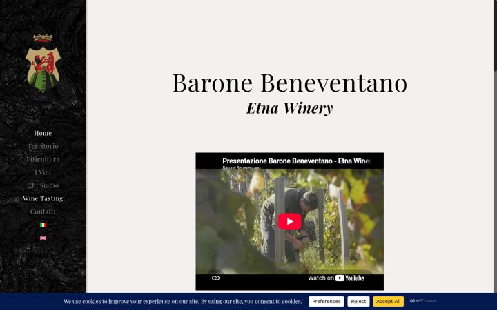 Screenshot of baronebeneventano.com