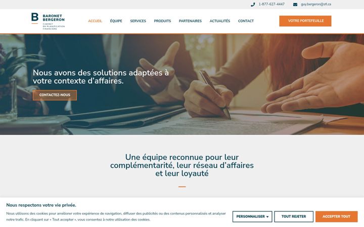 Screenshot of baronetbergeron.com