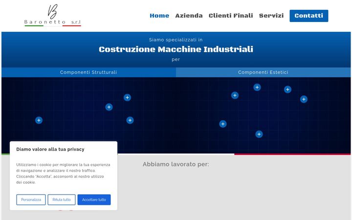 Screenshot of baronettosrl.it