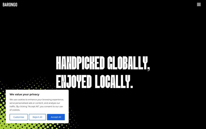 Screenshot of barongo.com