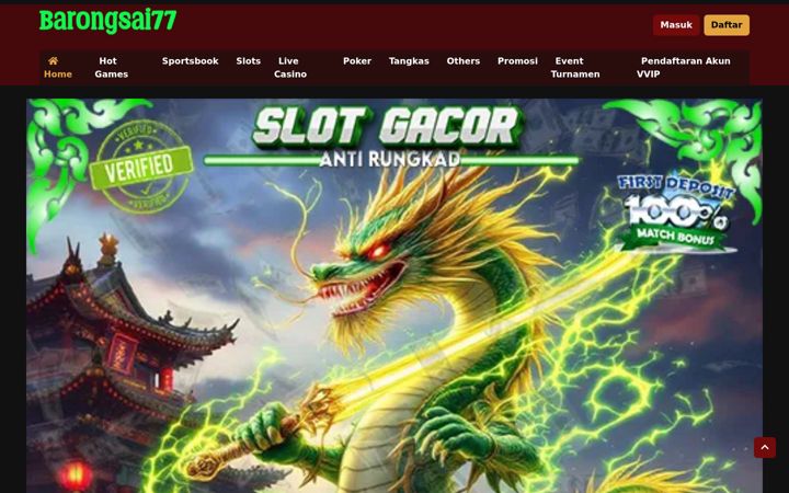 Screenshot of barongsai77.com