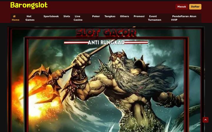 Screenshot of barongslot.com