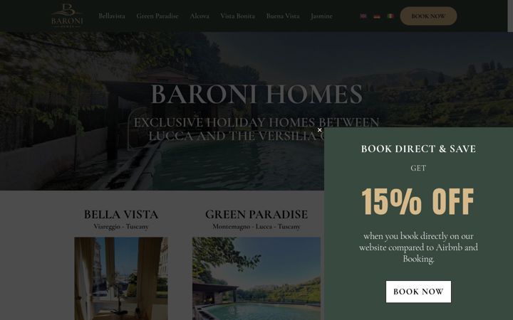 Screenshot of baronihomes.com
