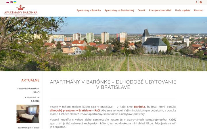 Screenshot von baronka.sk