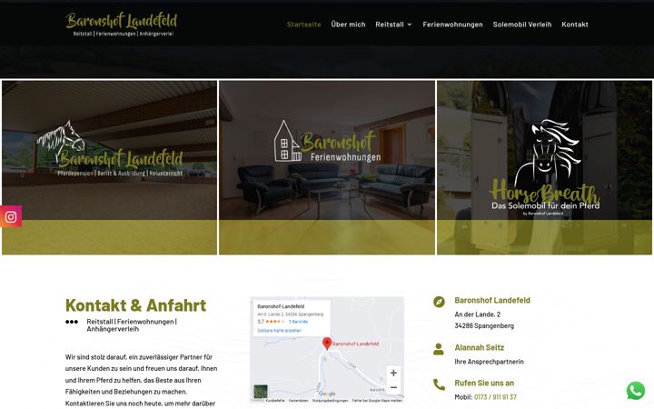 Screenshot of baronshof-landefeld.de
