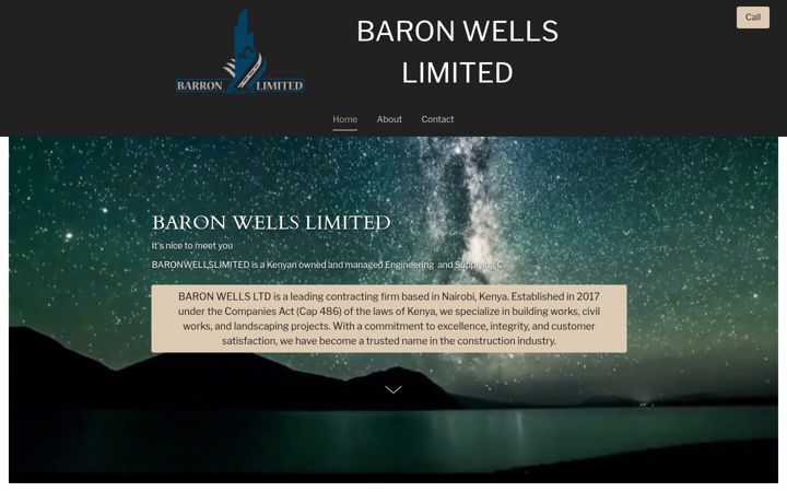 Ekrano kopija baronwells.org