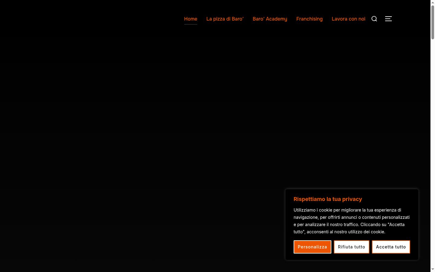 Screenshot του banner συγκατάθεσης που εμφανίστηκε πριν από οποιαδήποτε αλληλεπίδραση