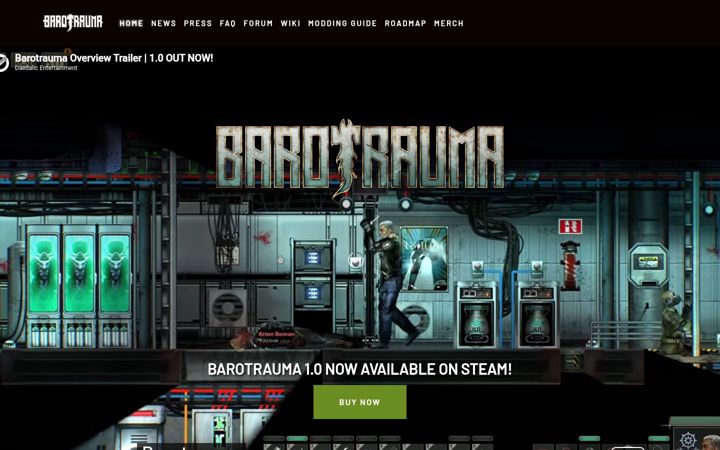 Screenshot of barotraumagame.com
