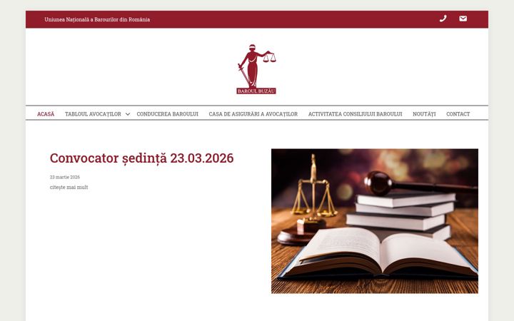 Screenshot of baroulbuzau.ro