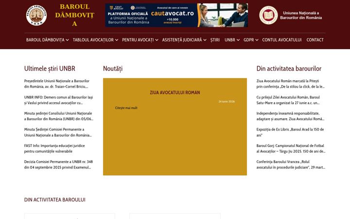 Screenshot of barouldambovita.ro