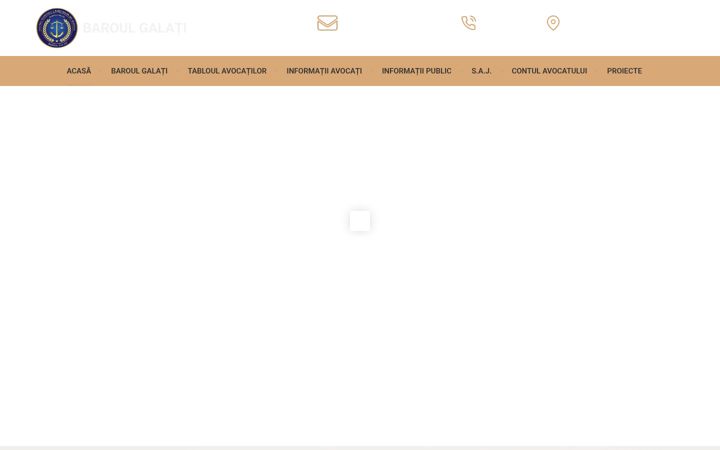 Screenshot of baroulgalati.ro