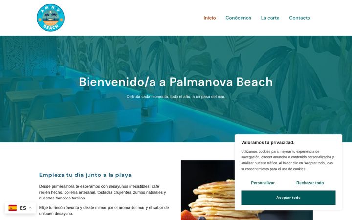 Screenshot of barpalmanovabeach.com