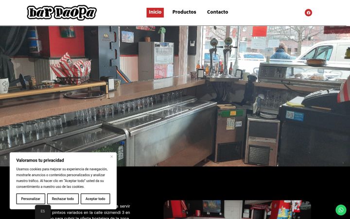 Screenshot of barpaopa.es