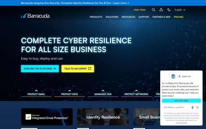 Zrzut ekranu barracuda.com