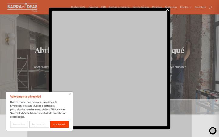 Screenshot of barradeideas.com
