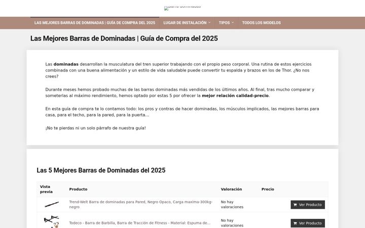 Screenshot of barradominadas.net