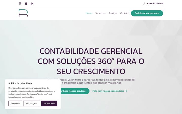 Screenshot of barrals.com.br