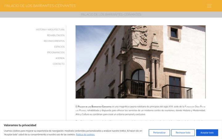 Screenshot of barrantescervantes.com