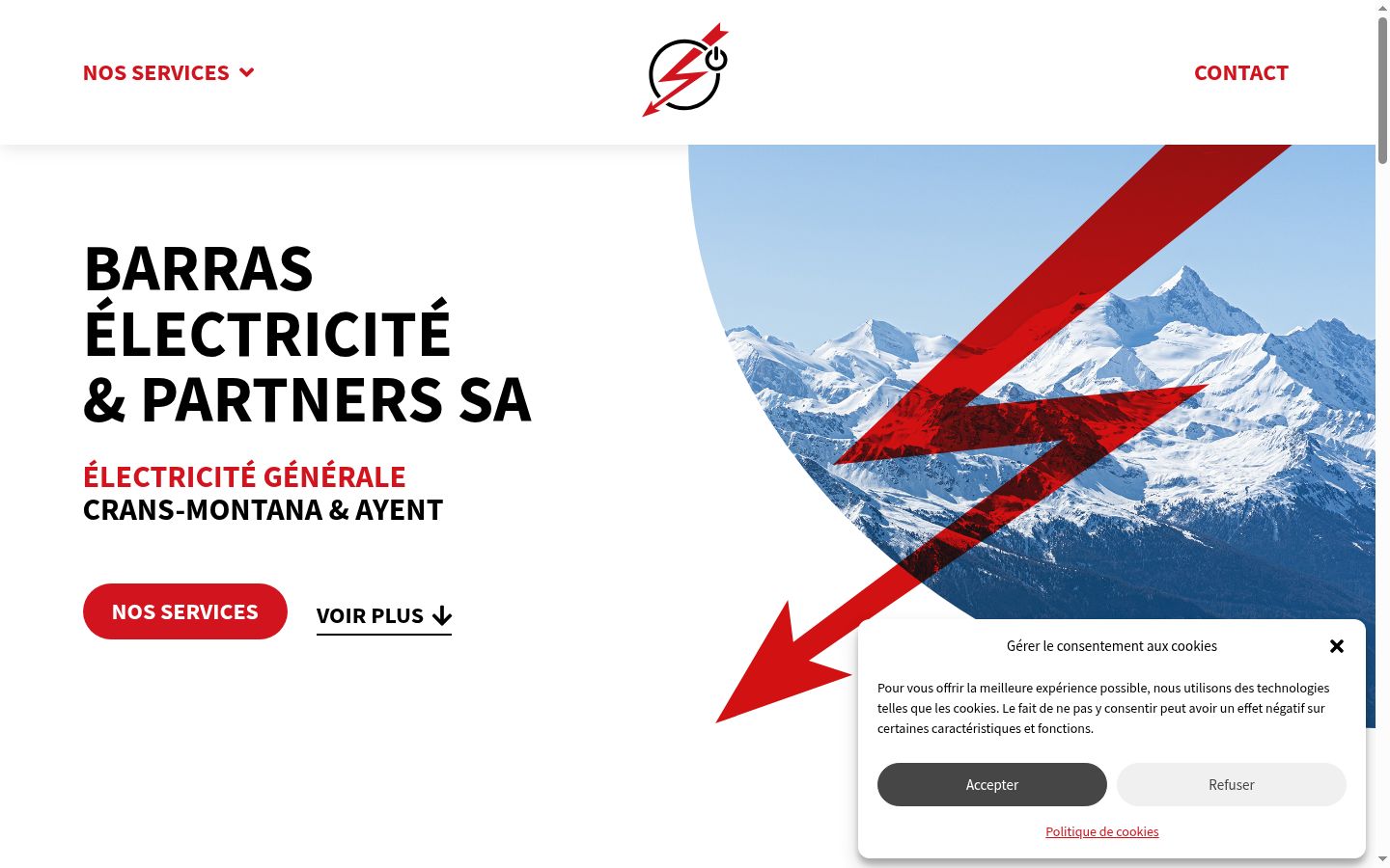 Screenshot tal-banner tal-kunsens muri qabel kwalunkwe interazzjoni