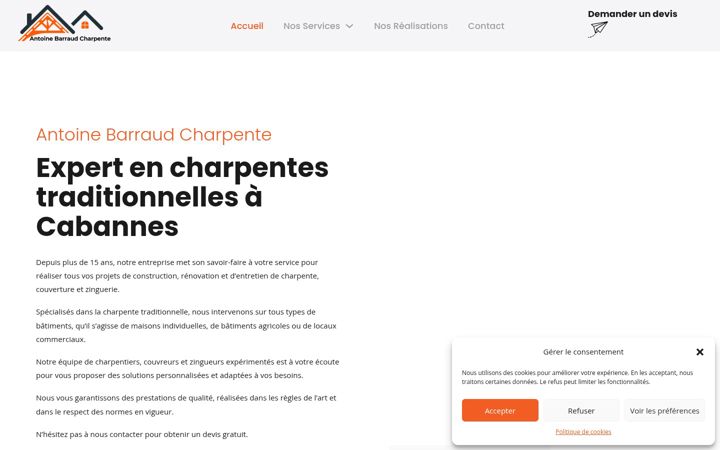 Screenshot of barraud-charpente.fr
