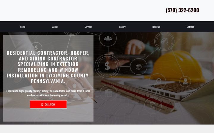 Screenshot of barrconstructionllc.com