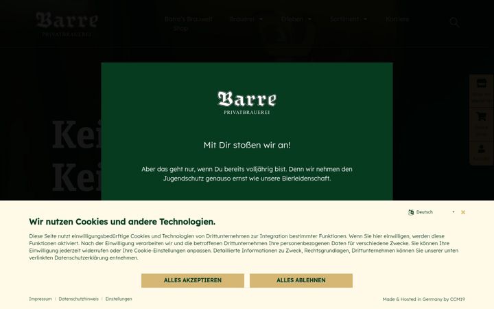 Screenshot of barre.de