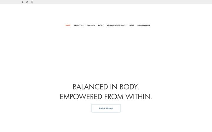 Screenshot of barre3.com.ph