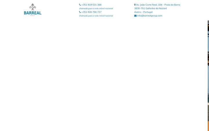 Screenshot of barrealgroup.com