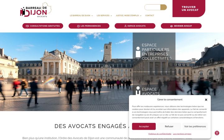 Screenshot ta' barreau-dijon.avocat.fr