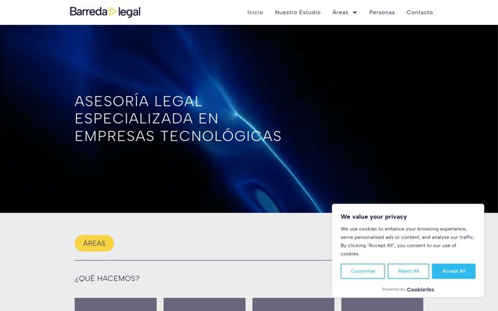 Screenshot of barreda.cl