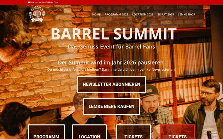 Screenshot of barrel-summit.de